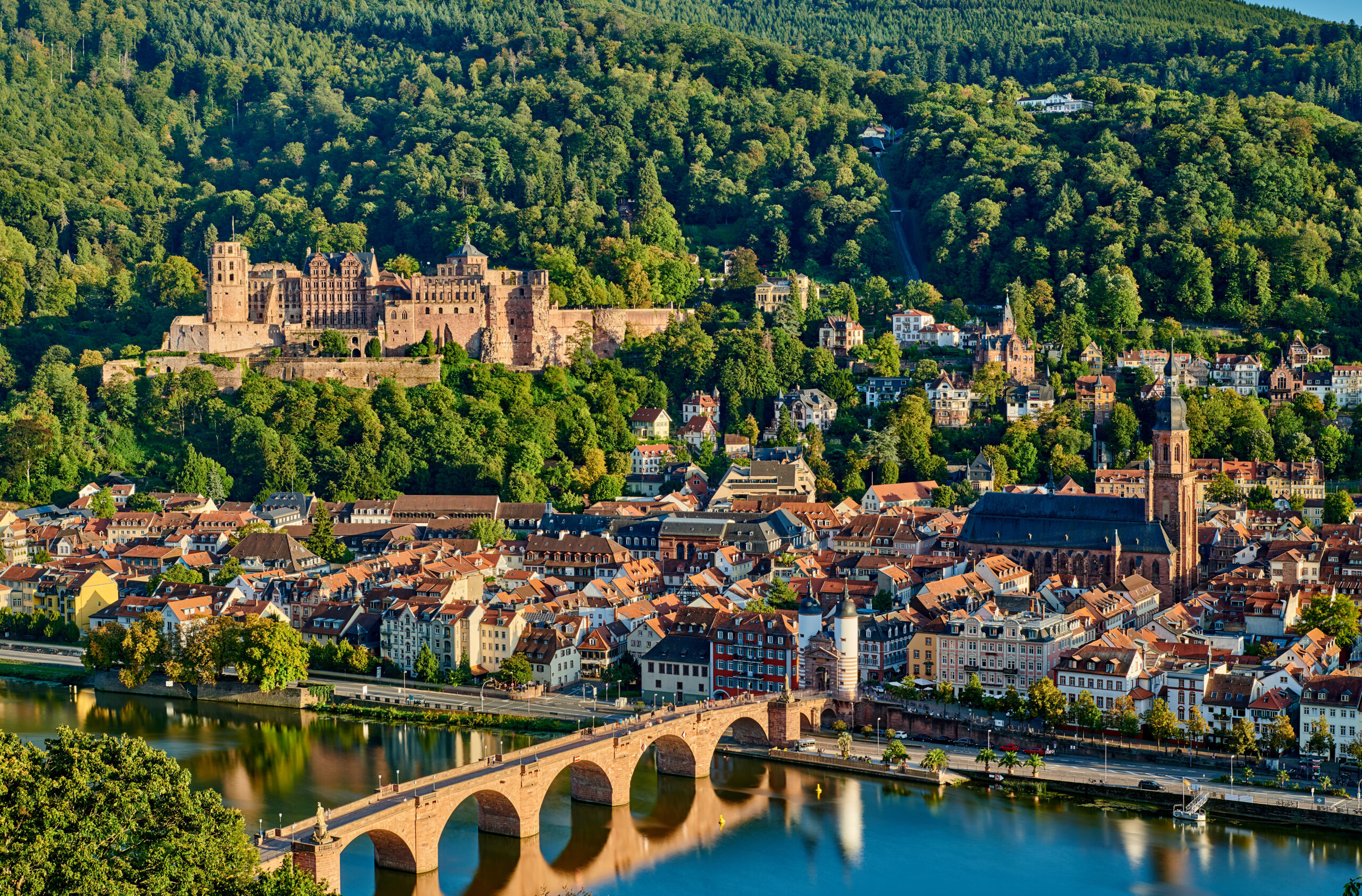 Luftaufnahme von Heidelberg in Deutschland