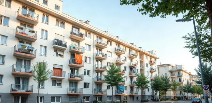Moderne Wohngebäude stehen für die aktuelle Entwicklung am Immobilienmarkt, in dem auch Akteure wie ÖBB Immobilien aktiv sind – Symbolbild, KI-erzeugt