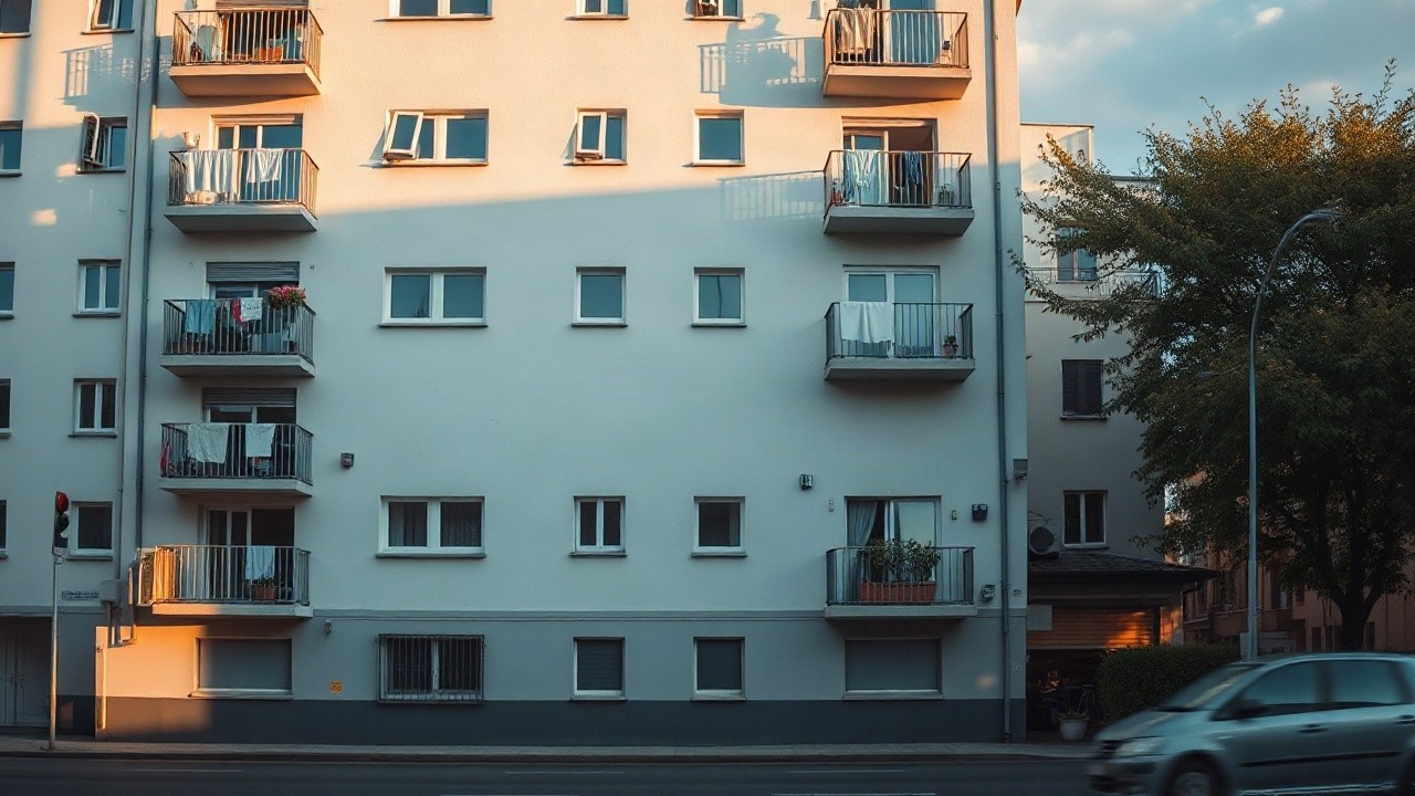 Fassade eines Wohnhauses in Österreich symbolisiert, wie Mieter mit Unterstützung eine Delogierung verhindern können – Symbolbild, KI-erzeugt